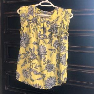 Loft ruffle sleeve top